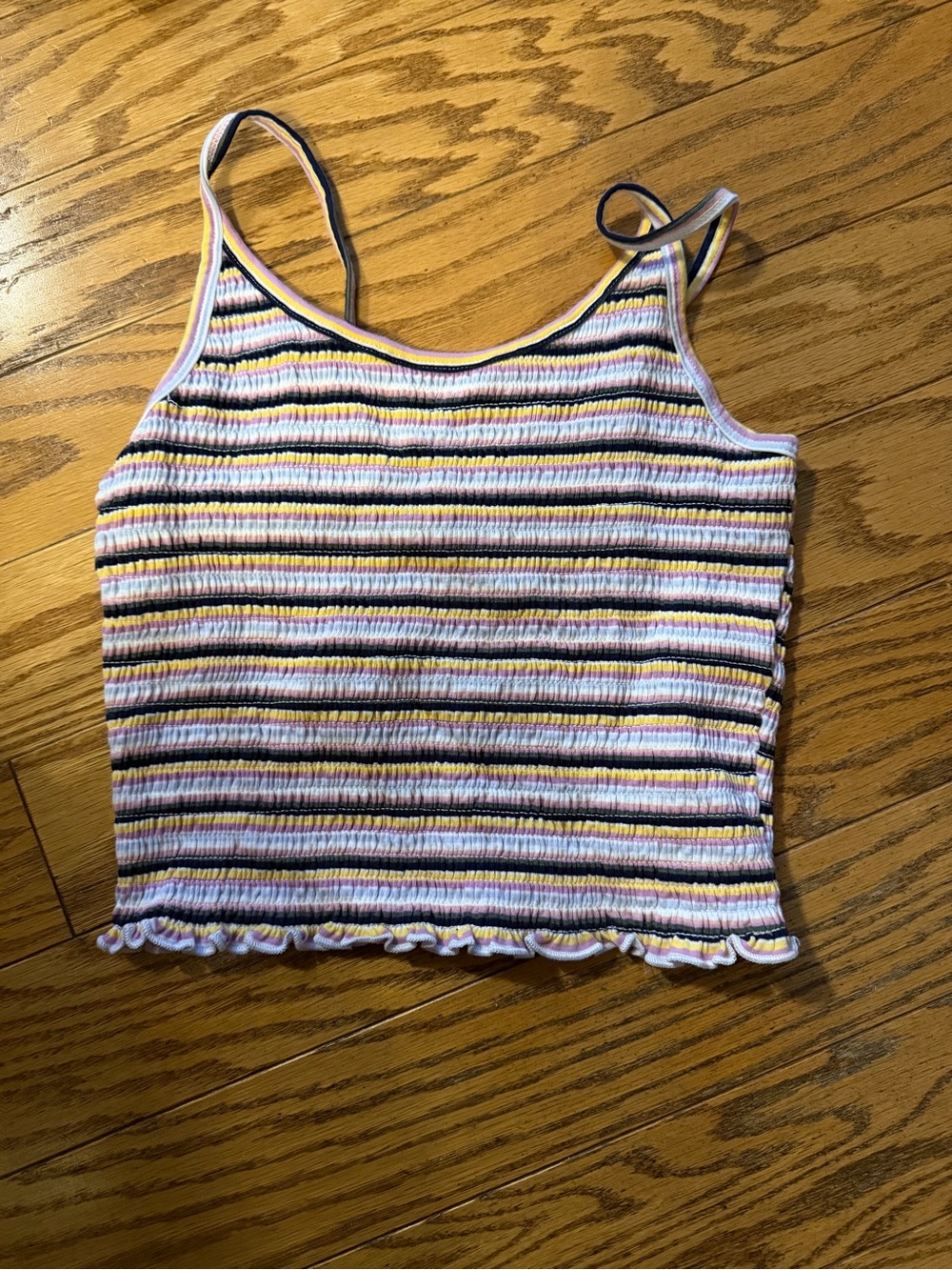 Hollister Multicolor Striped Smocked Cami